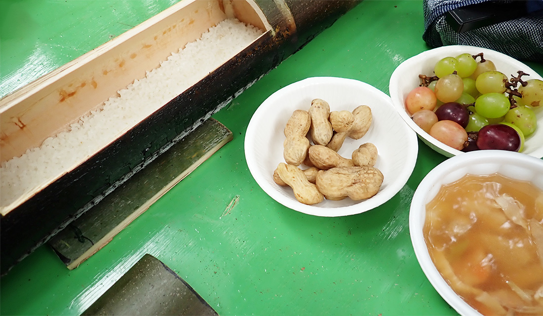 【社外イベント】秋の里山保全活動レポート~<br>竹筒で炊飯と野菜の収穫~