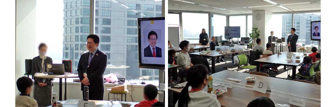 事業部長のご挨拶時の様子