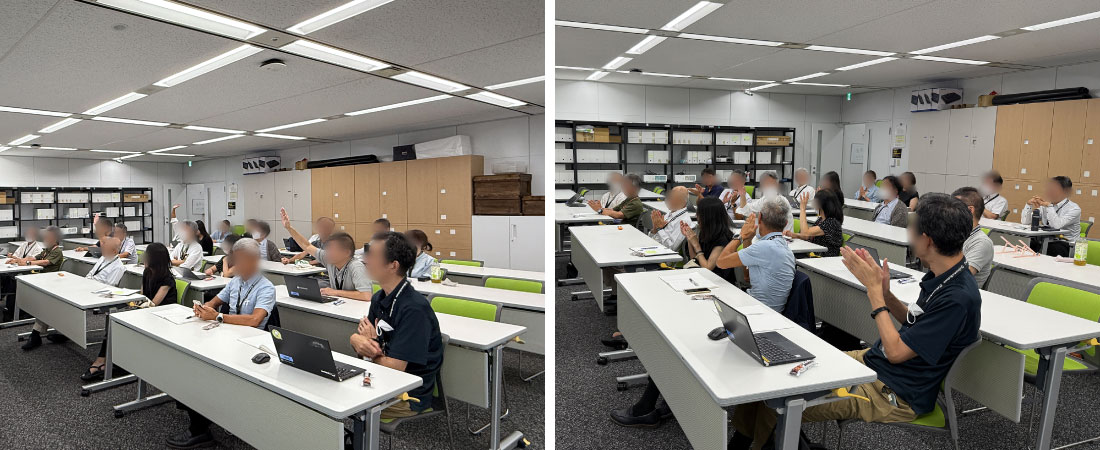 クイズの答えている様子