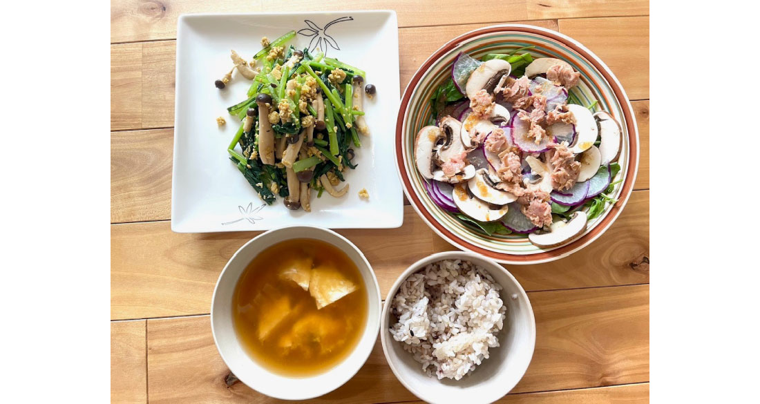 参加社員の作った野菜料理の写真