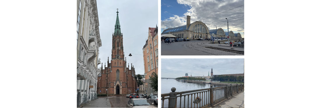 ラトビア観光の様子