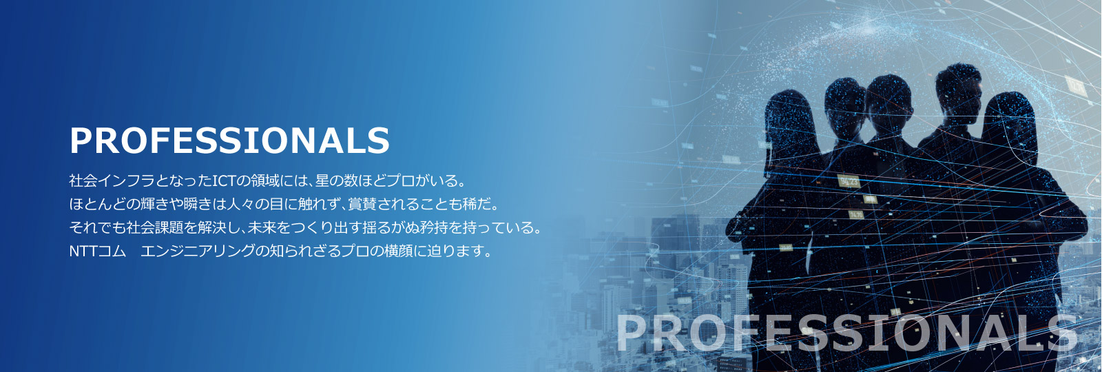 PROFESSIONALS 社員紹介 back image